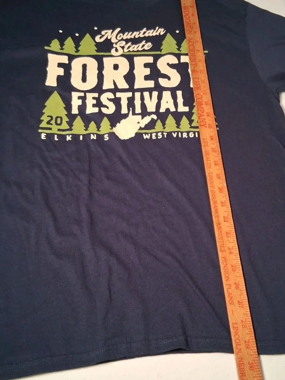Mountain State Forest Festival Shirt Large Blue Elkins West Virginia WV NEW 2025 - Picture 6 of 9